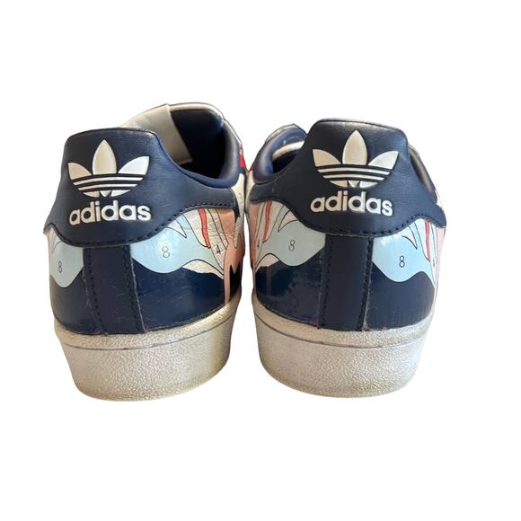 adidas Women's Athletic Shoes - White, Pink, Blue - Picture 2 of 10